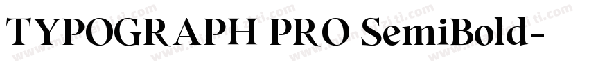 TYPOGRAPH PRO SemiBold字体转换